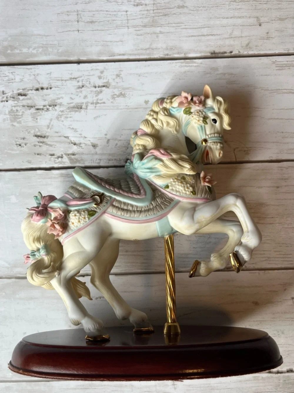Vintage 1987 LENOX Porcelain Carousel Collection HORSE Excellent Condition